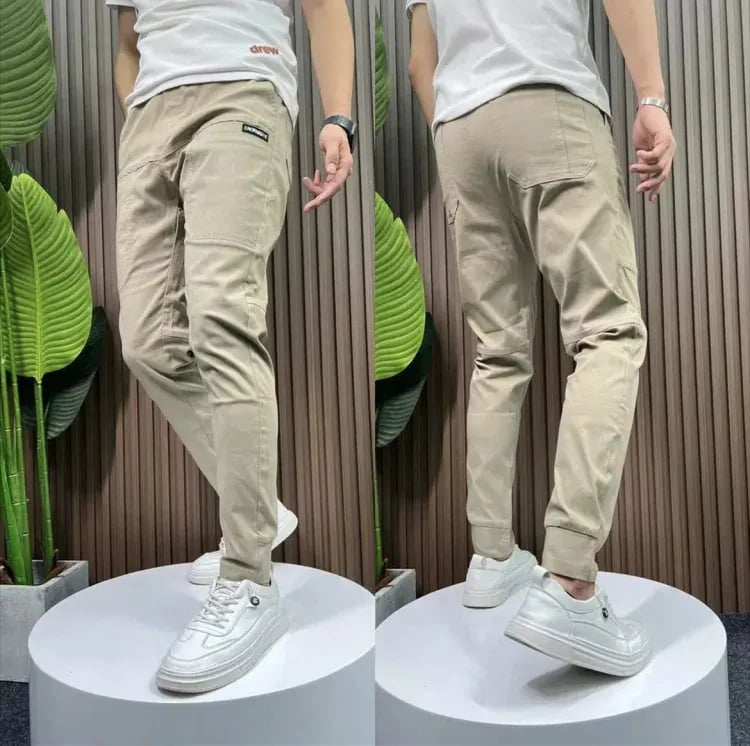 Lucas™ - Hoge Stretch Multi-Pocket Skinny Cargo Broek