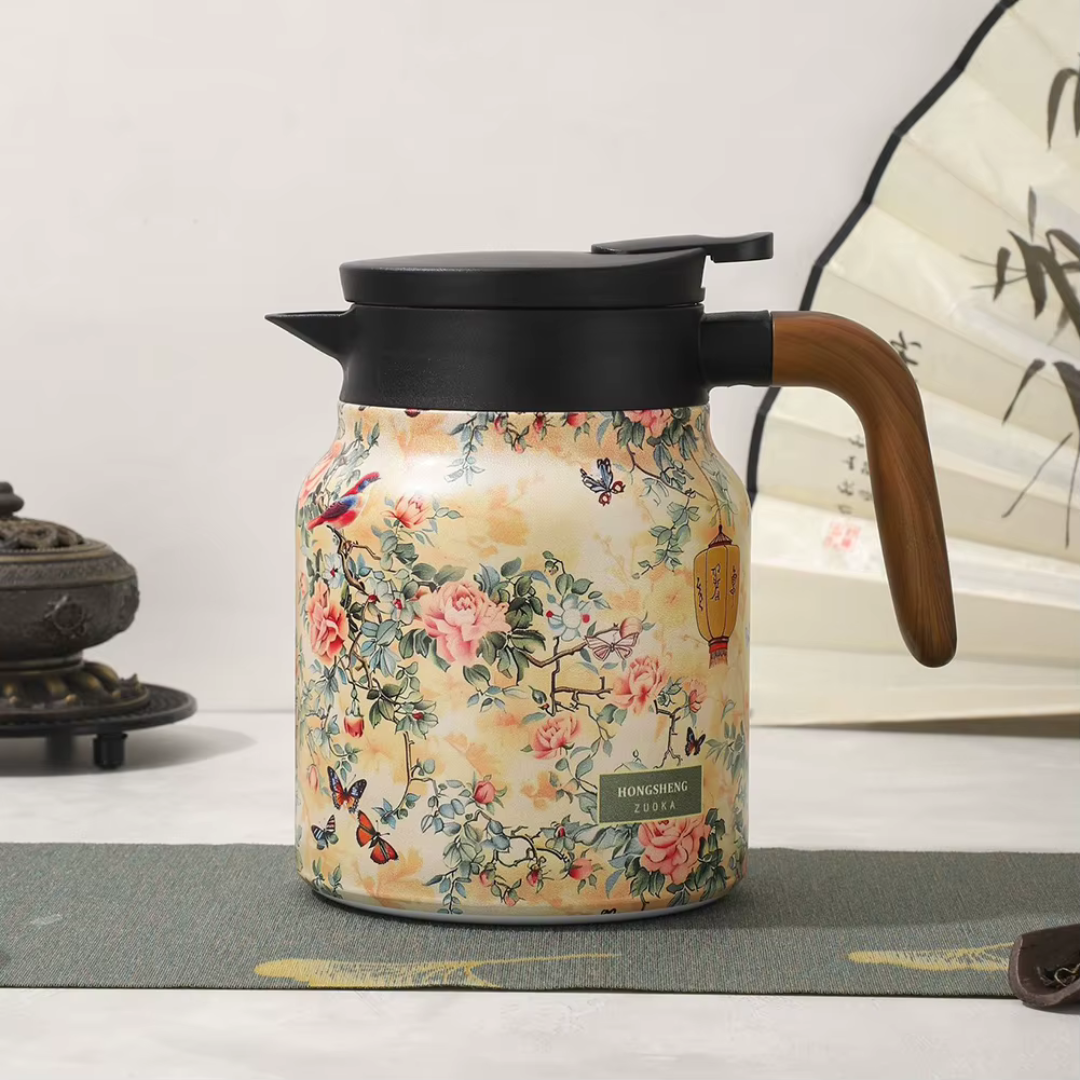FlowBrew™ | Theepot met Zeef & 6 Uur Warmhoudfunctie – Nooit meer lauwe thee
