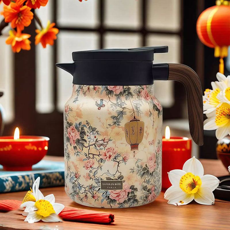 FlowBrew™ | Theepot met Zeef & 6 Uur Warmhoudfunctie – Nooit meer lauwe thee