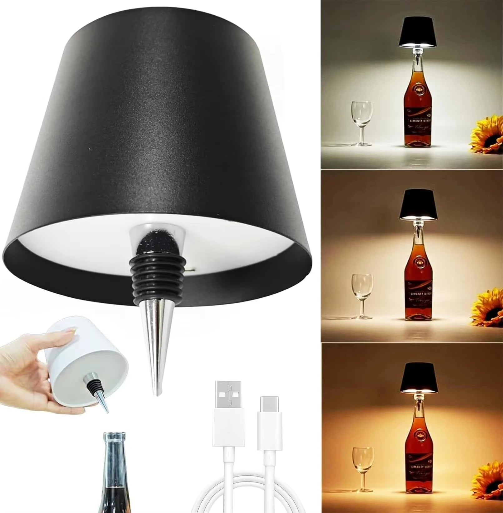Vinoluxo™ | Elegante Flessenlamp voor in Huis