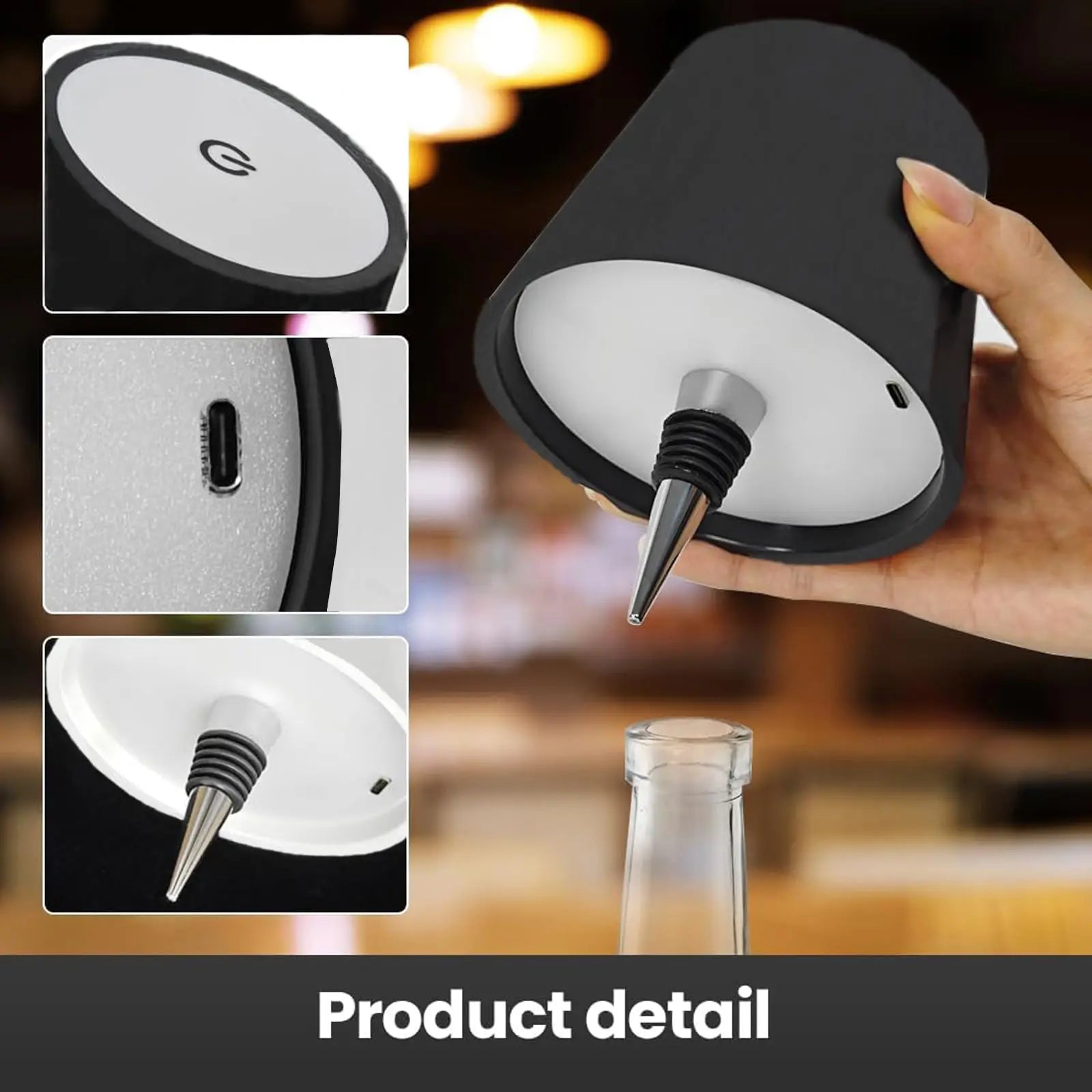 Vinoluxo™ | Elegante Flessenlamp voor in Huis