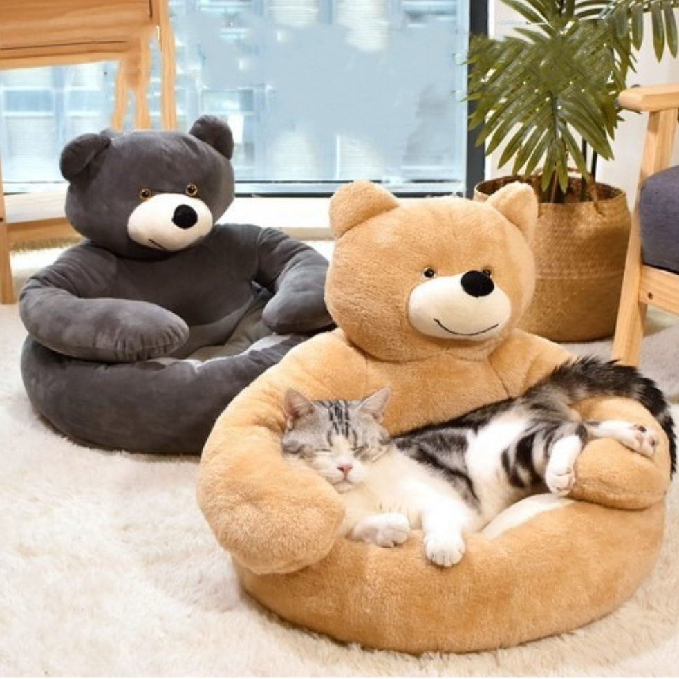 CuddleCub™ - Winter hondenbed van pluche in de vorm van een beer [Laatste dag korting]
