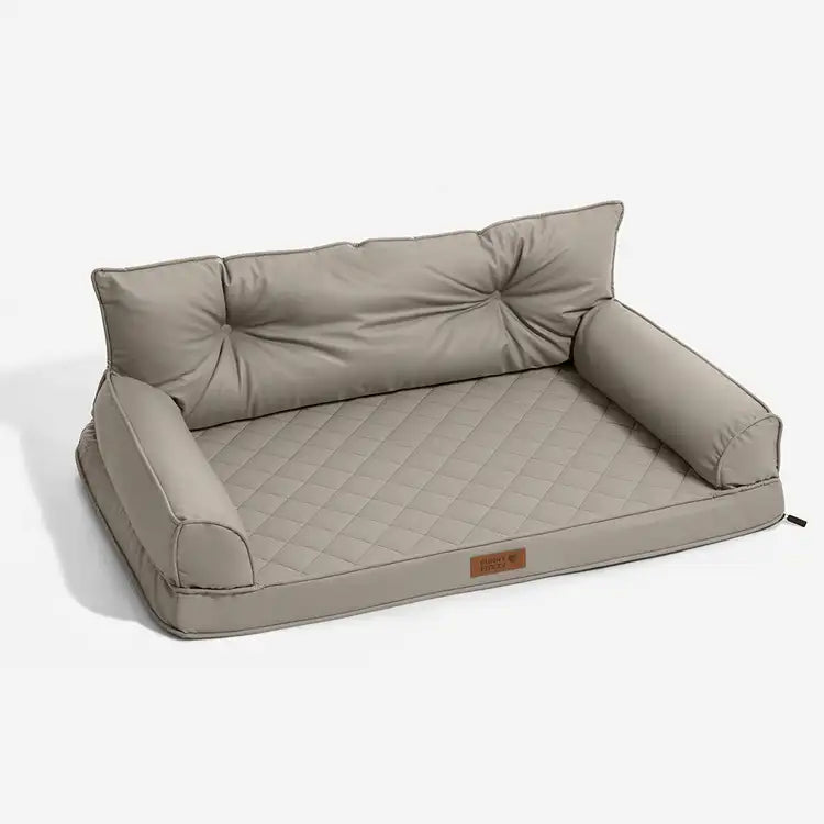 🐾 CoreLounge™ | Luxe Opvouwbaar Orthopedisch Hondenbed van Kunstleer – Extra Groot & Ondersteunend