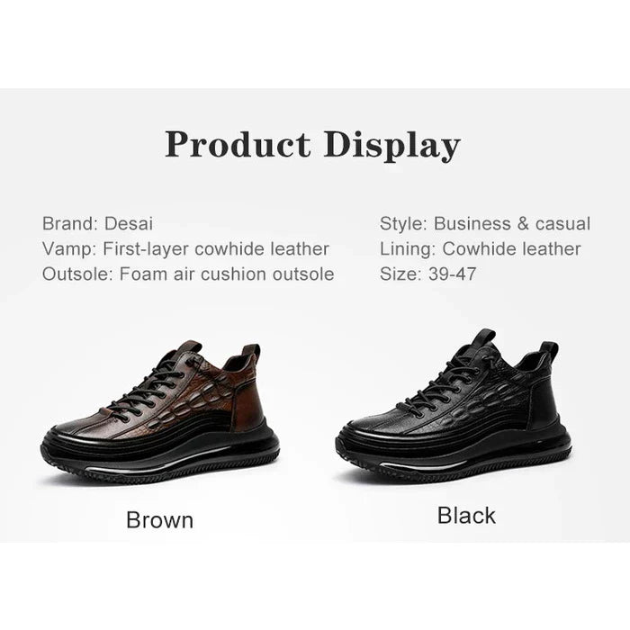 LeisureEase™ - Leren Sneakers Voor Heren!