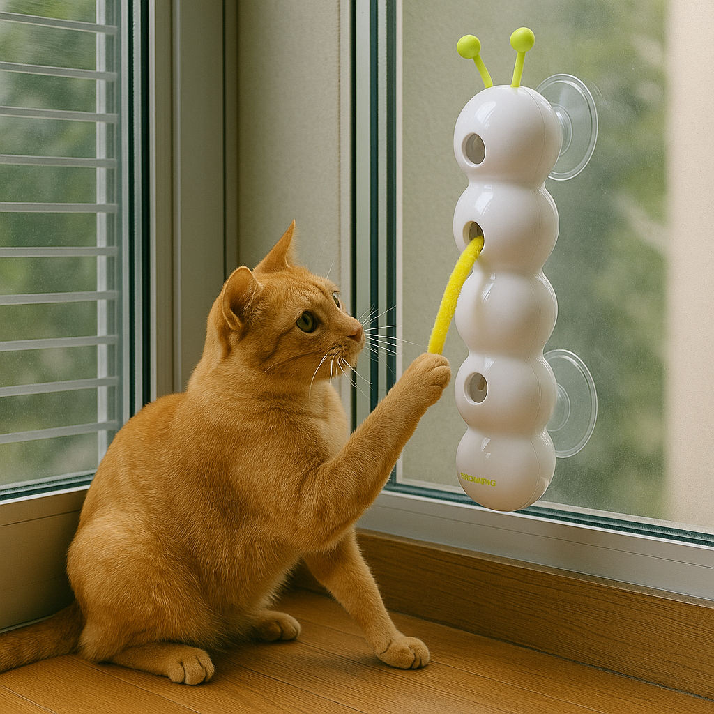 WiebelWorm™Laat je kat jagen, springen en spelen!